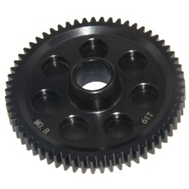 Spur Main Gear compatible con 1/10 Arrma Gorgon Upgrade 4X2 Mega 550 Brushed Monster ARA3230 Rc Car Steel M0.8 32P Part ARA311100 (61T)