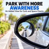 Round Blind Spot Mirrors for Cars – 360° Adjustable Wide-Angle