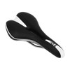 Silicone Bike Saddle Breathable Shock Absorption Black White Mountain Bike
