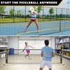 Fostoy Portable Pickleball Net with Wheels, Regulation Size 22 FT