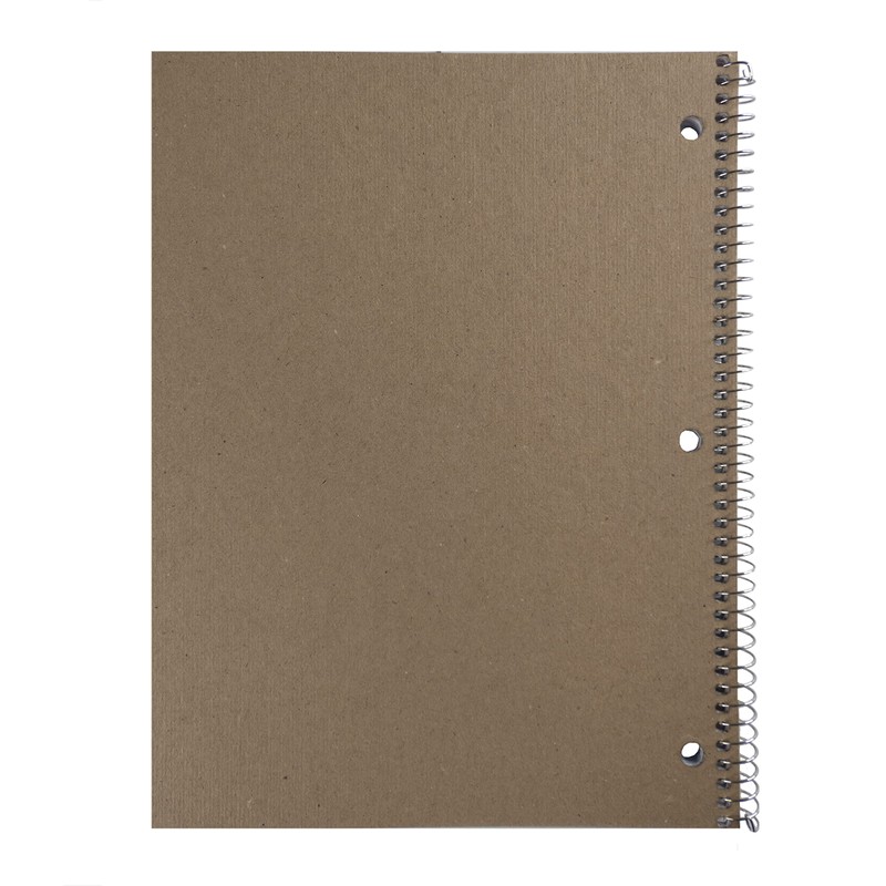 Hilroy 3-Hole Coil Notebook, 1-Subject, Wide Ruled, 10-1/2 X 8-Inch,