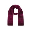 Coach Women's Signature C Logo Knit Scarf, Deep Berry, One