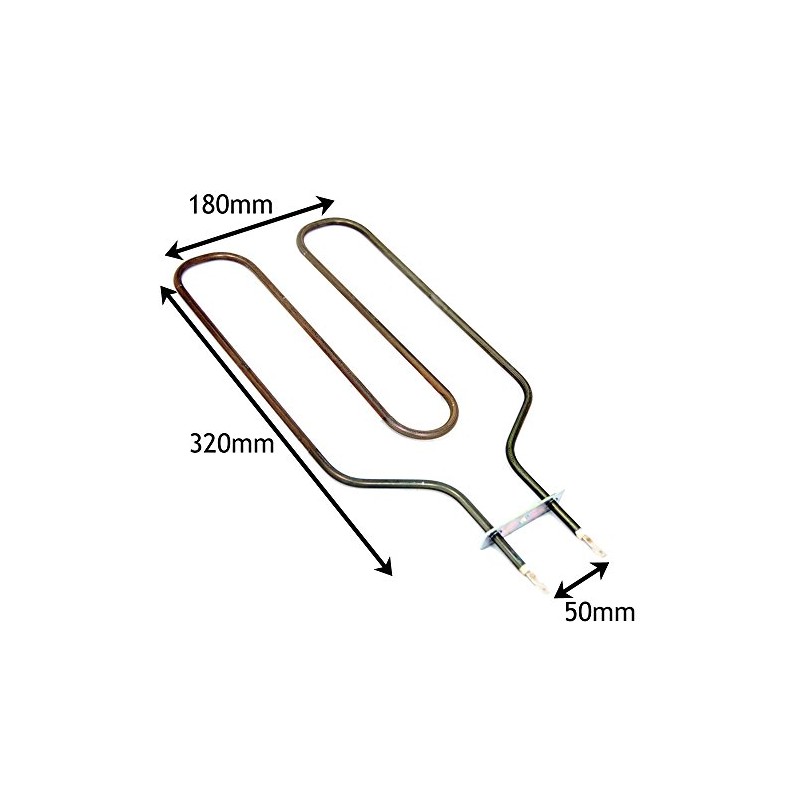 SPARES2GO Upper Heater Grill Element for Rangemaster 110 90 55