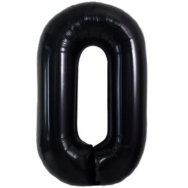 TONIFUL 40 Inch Large Black O Letter Balloons Jumbo Helium Balloons,Foil Mylar Big Alphabet Balloons for Birthday Party Anniversary Valentine's Day Supplies Decorations