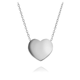 Herz Liebe Anhänger Sterling Silber .925 Minimalistisch Zierlich Halskette Charme Stilvoll Frauen Freundin Freund Geschenk Handmade Schmuck