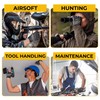 HANDLANDY Fingerless Work Gloves, Padded Work Gloves with Grip for