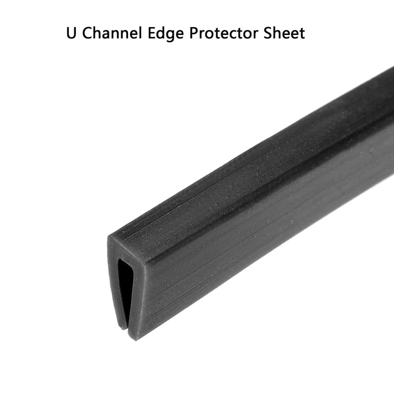 TA-VIGOR Edge Trim U Seal Black Rubber U Channel Edge