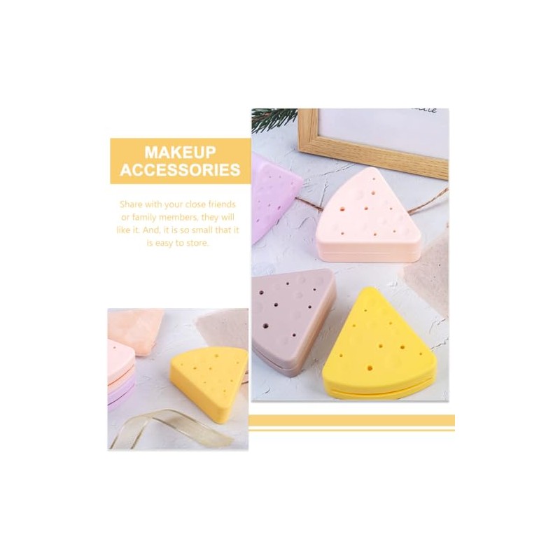 SOIMISS Caja Triangular de Silicona para Esponjas de Maquillaje Portátil