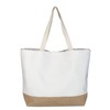 Idena 31018 Summer Time Canvas Beach Bag with Floral Pattern,
