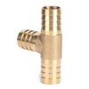 2pcs 3/4in Tee Thread Hose Brass Pipe T Fitting Barb