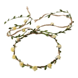 DDazzling Diadema Ddazzling, Corona Floral, Con Diseño De Flores, Para