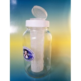 Kefir Fermenter - Infuser 0.6L/20oz for Simple and Rapid Homemade Kefirs: Milk Kefir or Water Kefir