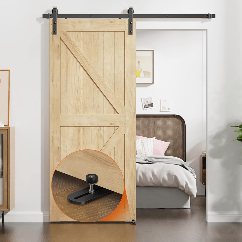 Homode Sliding Barn Door Floor Guide, Sliding Door Bottom Guides