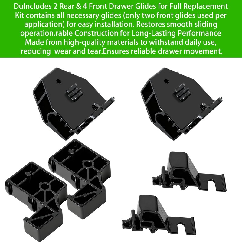 Dkaikai Range Drawer Glide Replacement Kit for Whirlpool