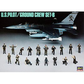 ハセガワ 1/48 アメリカ空軍 パイロット/グランドクル- セット B #X48-5