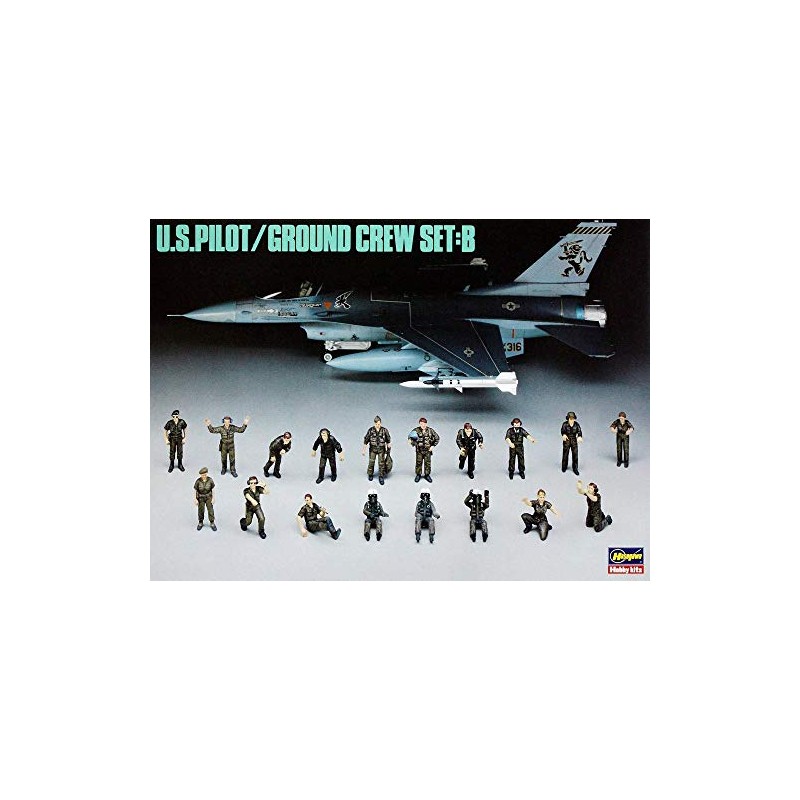 ハセガワ 1/48 アメリカ空軍 パイロット/グランドクル- セット B #X48-5