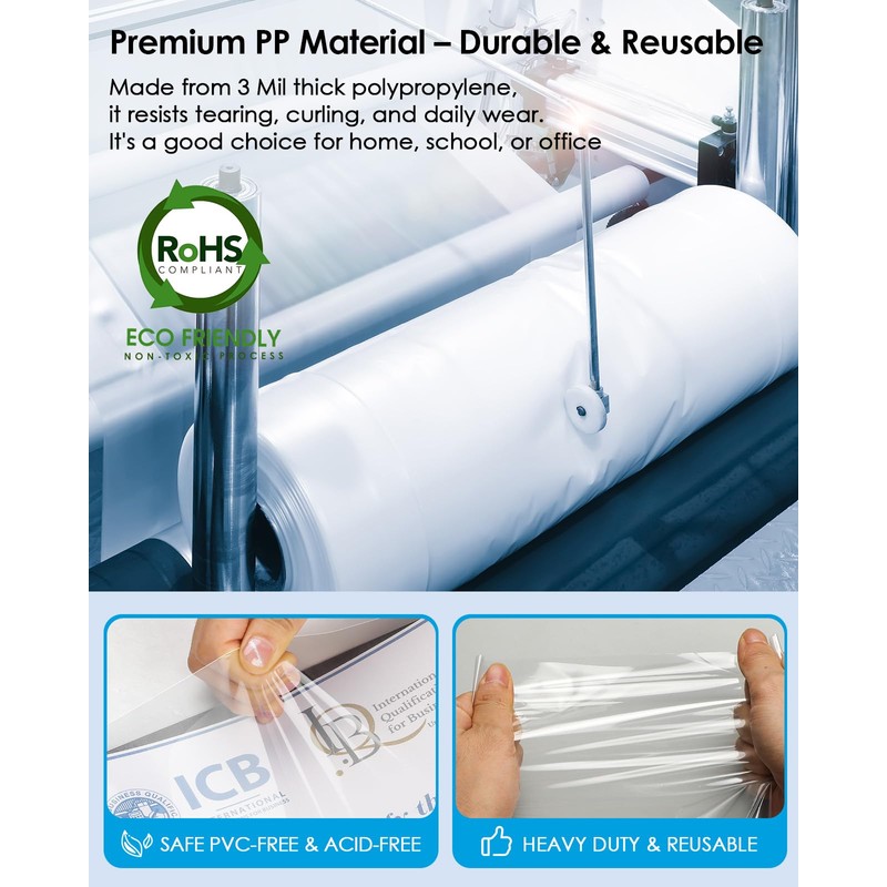 KTRIO Sheet Protectors 8.5 x 11 inch, Clear Page Protector
