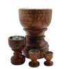 Taj Backflow Incense Burner - Wooden Stick Holder for Oud