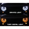 Unbranded Pair DOT 7" Inch Round LED Headlights Hi-Lo Beam