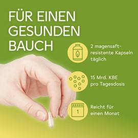 BitterLiebe ® Probio-Kulturen Komplex Kapseln mit 15 Mrd. KBEs I Darmbakterien für Darmflora I 180 Kapseln mit Lactobacillus & Bifidobakterien