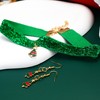 MISS RIGHT christmas necklaces for women, Adjustable Green Soft Suede