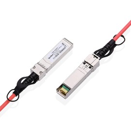 ipolex 10G SFP+ Copper Cable, Red SFP+ DAC, 10GBASE-CU Direct Attach Copper Cable, 10Gb/s Passive Twinax Cable Compatible for Cisco, Ubiquiti, Meraki, Mikrotik, Intel and more. 0.25-meter, 1-Pack.