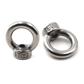 M5 eyelet nut 304 stainless steel ring nut (pack of 20)
