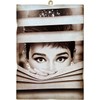 KUSTOM ART Set of 4 Vintage Style Audrey Hepburn Wooden