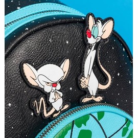 Loungefly Pinky and The Brain Take Over The World Mini-Backpack - Entertainment Earth Exclusive