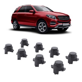 8PCS Parking Sensor Cover Cap 2058840074 for C300 C400 C43 C450 C63 CLS450 E300 GLE450 GLS550 GLS63 - OEM Replacement Parts