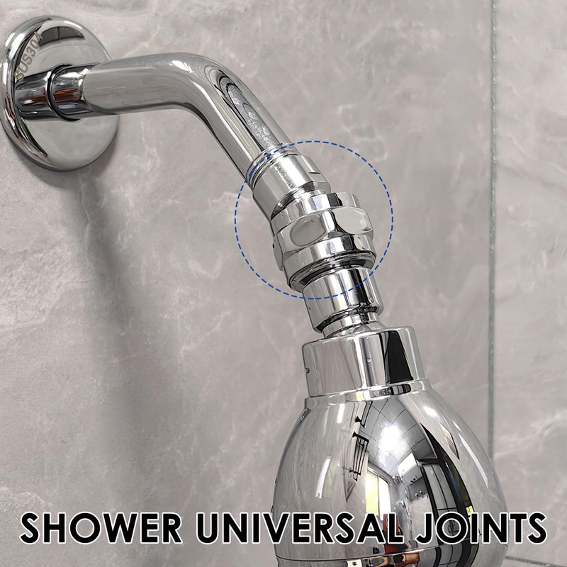 Shower Connector Ball, G1/2 Universal Shower Head Connector Rotatable Adapter