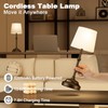 VOLISUN Cordless Table Lamp, 5200mAh Battery Operated Lamp, Touch Dimmable