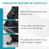 Lights Out Hooded Travel Pillow - Memory Foam Neck Support