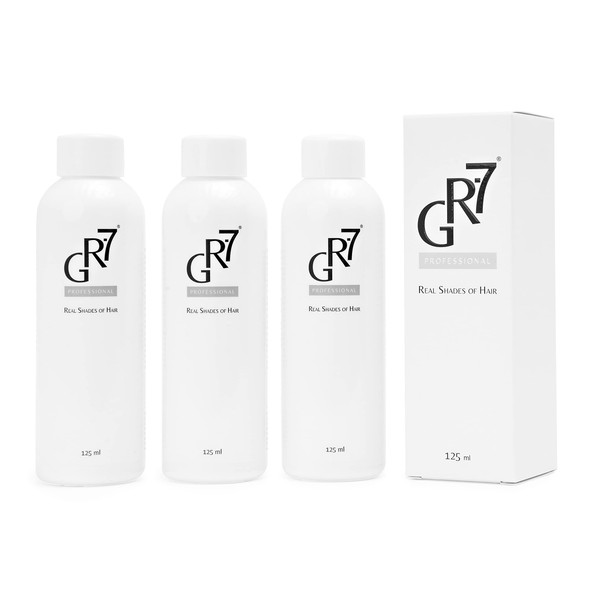 GR-7 Lotion Against Grey Hair 125 ml - 3 Pieces - Anti Grey Hair Men and Women - Hair Tonic Anti Grey Hair - Grey Hair Away