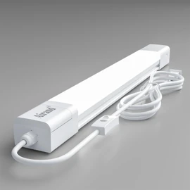 Airand 5000K LED Ceiling Light Fixture with Plug, Utility Shop LED Tube Lights 1.43 FT Cabinet Light 16W Linkable Closet Light for Workbench Basement Kitchen Garage Corridor with Switch