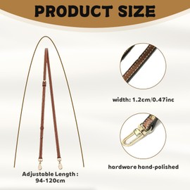 KPSRFG Strap for Longchamp Mini Bag, Bag Strap, Shoulder Straps for Bags for Crossbody Handbags, Brown