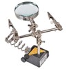 DURATOOL D03285 Third-Hand Clamp Tool with Magnifier & Soldering Iron