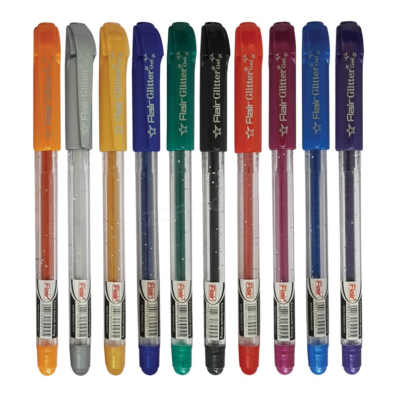 iGlitter Xtra Sparkle Glitter Gel Pens, MULTICOLOUR, Medium Point (1.0mm),