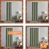 SHINELAND Room Divider Curtains,Boho Closet Door,80 Inches Long,Sage Green