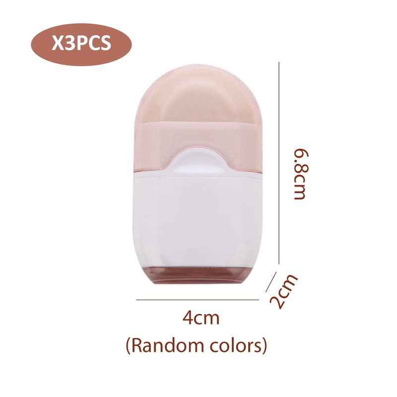 3-Piece Pencil Sharpener with Eraser, Multi-Function Stationery, Student Pencil Sharpener,