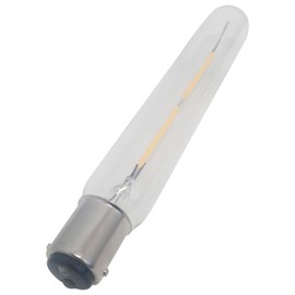 OCS Parts T6.5 Tubular Warm White LED Light Bulbs | 120 Volts | 2 Watt | BA15D Double Contact Bayonet Base | Replaces 25W Incandescent Lamps