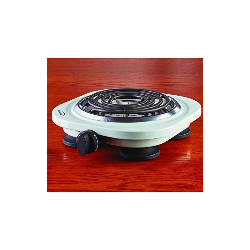 Brentwood Single Electric Burner 1000-Watt, White