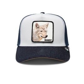 Goorin Bros. Stylish Trucker Cap Patch with Animal Adjustable Snapback Cap Farm, gray