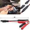 HuaLiSiJi Battery Alligator Clip to SAE Connector Extension Cable 14AWG