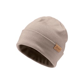 Sterntaler Fine Knitted Beanie - Timeless Unisex Hat with Envelope - Suitable for Boys and Girls - Two Wearing Styles - Comfortable and Elastic - Sand, Size 53