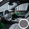 4PCS Car Coasters Flower Pattern Auto Cup Holder Insert Coasters