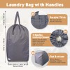 UniLiGis Washable Travel Laundry Bag with Handles and Drawstring (2