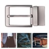 Colaxi Men Reversible Alloy Vintage Belt Buckle Single Prong Rectangle