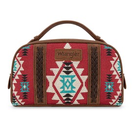 Wrangler - Bolsa de maquillaje para mujer, D-rojo, Small, Bolsa de