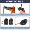 Flutesan 15 Pcs Extension Cord Replacement Plug 2 Prong 250V
